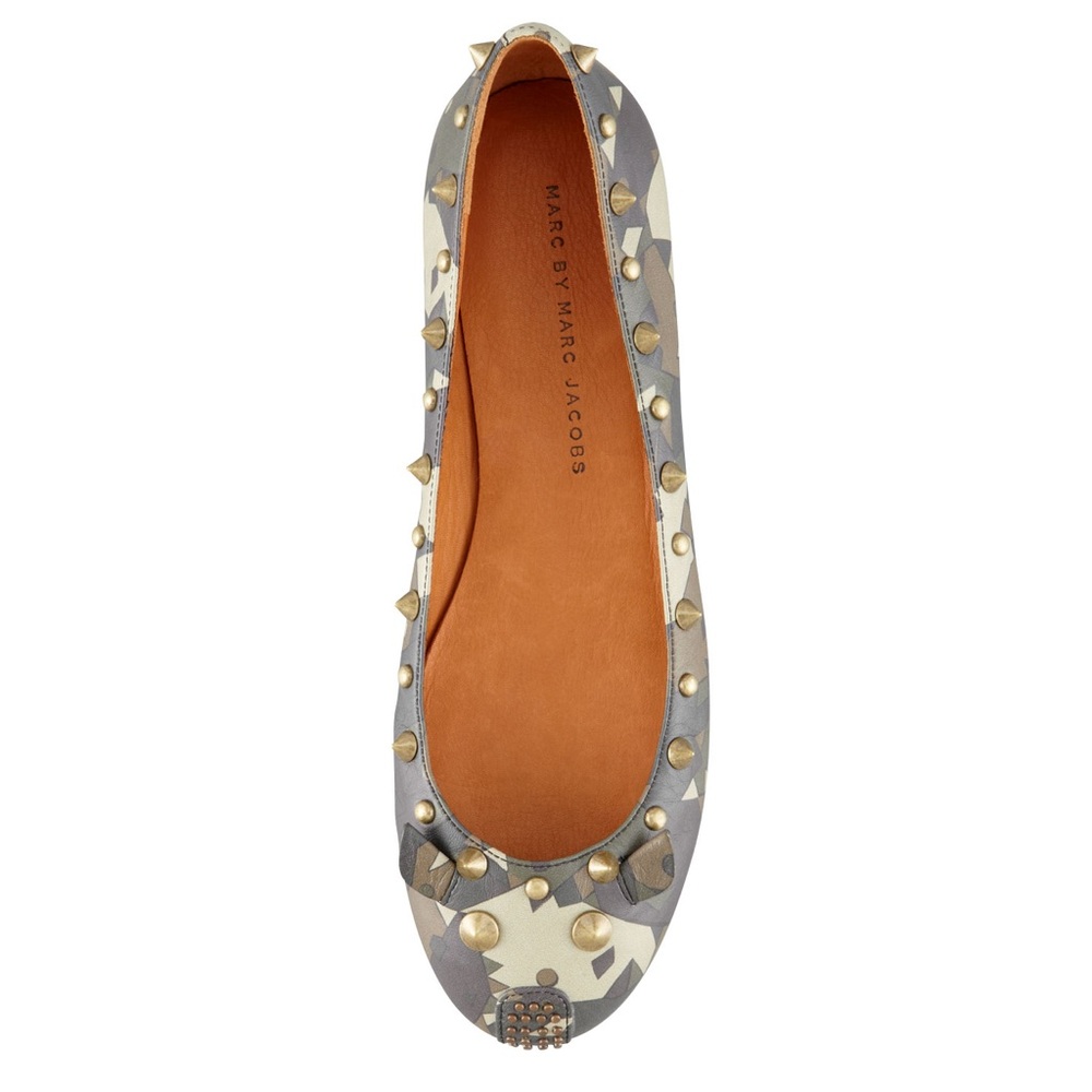 MARC by Marc Jacobs Studded Mouse Ballerina Flat, Camouflage - Picture 2 of 8